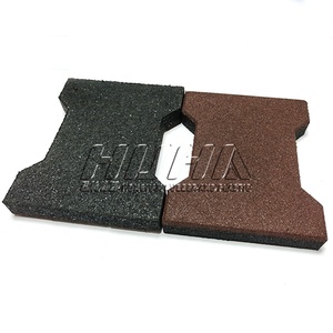 HUHA犬用骨ゴムタイル歩道用安定した衝撃吸収滑り止め耐摩耗性ゴム舗装 - Product Image 5