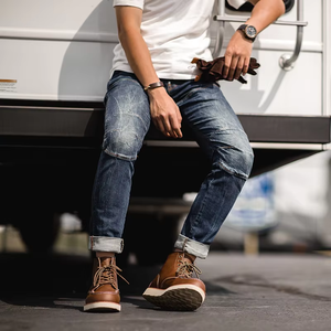 <span class=keywords><strong>Stivali</strong></span> da <span class=keywords><strong>Uomo</strong></span> Maden, <span class=keywords><strong>Stivali</strong></span> da Lavoro Classici Vintage Americani, Stivaletti in Pelle Invecchiata, Scarpe da Trekking, Prodotti di Tendenza Primavera 2026 RTS - Product Image 6