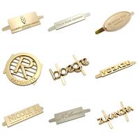 Plaques métalliques personnalisables pour chaussures, avec logo imprimable et boucle colorée, vente en gros directe fabricants