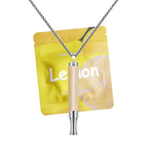 Inhalateur nasal en acier inoxydable géométrique plaqué or 18 carats pour femmes, outil de respiration profonde anti-stress, vaporisateur organique - Product Image 3