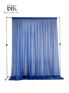 Wholesale Pipe <b>Stand</b> Pipe and Drape Aluminum Standing Curtain System Black Fabric <b>Backdrop</b> Kit Detachable - Product Image 1