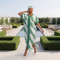 Robes décontractées à imprimé floral africain pour femmes, grandes tailles, prêtes à être expédiées, avec faible MOQ, style Boubou Dubaï, longues, avec hijab, abaya, djellaba