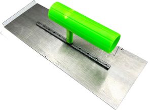 Truelle en acier inoxydable Mason's <span class=keywords><strong>de</strong></span> qualité industrielle pour le bricolage avec lame en caoutchouc à coins carrés pour le travail du béton et du plâtre - Product Image 5