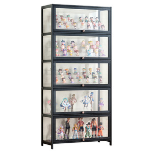 Transparent Storage <b>Display</b> <b>Case</b> For Toy Collection With Partitions Home Use Dustproof Model Rack - Product Image 5