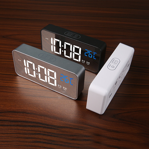 Tốt nhất bán Trắng trường hợp trang trí nội thất bảng Cube nhỏ điện tử LED HD gương kỹ thuật số Đồng hồ báo thức - Product Image 5