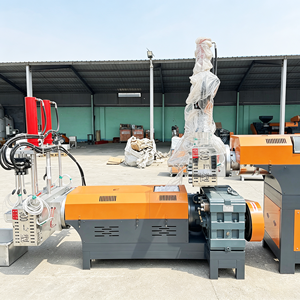 No <b>Bubble</b> Plastic Filler Auto Single Screw Extruder Horizontal Color Blender Foam Lump Shredding Maker Supplier <b>Floating</b> Melt - Product Image 1