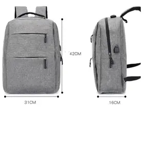 Mochila portátil 16in Veonai XD0001 (31x16x42cm) USB portátil 3 em 1 bolsa de ombro Oxford à prova d'água para laptop