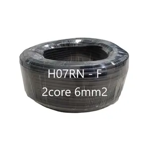 Electrical wire H07RN- F 6 mm2 2Core Rubber Insulation Copper Flexible Heavy Duty Power And Control Rubber Cable Rubber Wire