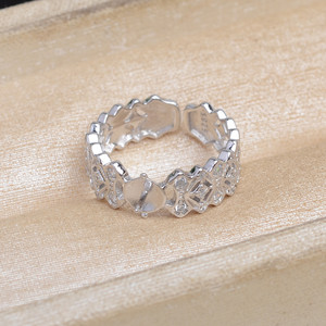 ที่ใส่แหวนเงินแท้ S925 รุ่น Wenchi แบบปรับได้ ขนาด 8-10 มม. อุปกรณ์ DIY สำหรับเครื่องประดับมุก รุ่น 16598 ผลิตในประเทศจีน - Product Image 4