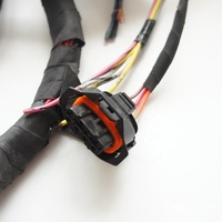 Harness Kabel Otomotif OEM ODM Dengan Konektor Tahan Air AC DC ECU Hitam 35-core Plug
