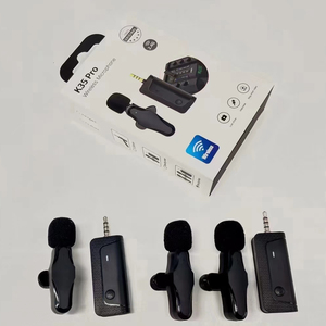 Alta qualidade chipset K35 Pro Lavalier Microfone 2.4GHz Wireless <span class=keywords><strong>Phone</strong></span> Live Entrevista Outdoor <span class=keywords><strong>mic</strong></span> - Product Image 2