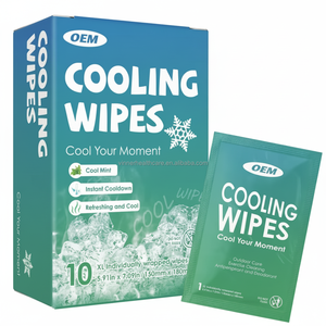 Salviettine umidificate per la cura della pelle di raffreddamento estivo confezionate individuali e rinfrescanti salviettine umidificate per una pulizia efficace - Product Image 1