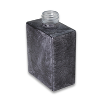 Pulvérisateur à pompe en marbre à motif de pierre de 50ml haut de gamme personnalisé bouteille de parfum en verre vide pour cosmétiques