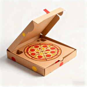 एकीकृत प्लेटों के साथ सभी आकार के पिज्जा बॉक्स के कस्टम निर्माता, भंडारण कंटेनर में परिवर्तित - Product Image 1