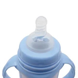 زجاجة أطفال من الدرجة الغذائية الجيدة خالية من مادة BPA مع مقبض