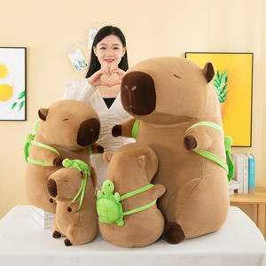 Amy Tavşanı Kapibara Ayı Peluş Oyuncak PP Pamuk Organik Pamuk Süper Yumuşak Kumaş Yorgan Yıkanmış Doldurulmuş Hayvan Yaratıcı Çirkin Sevimli - Product Image 2