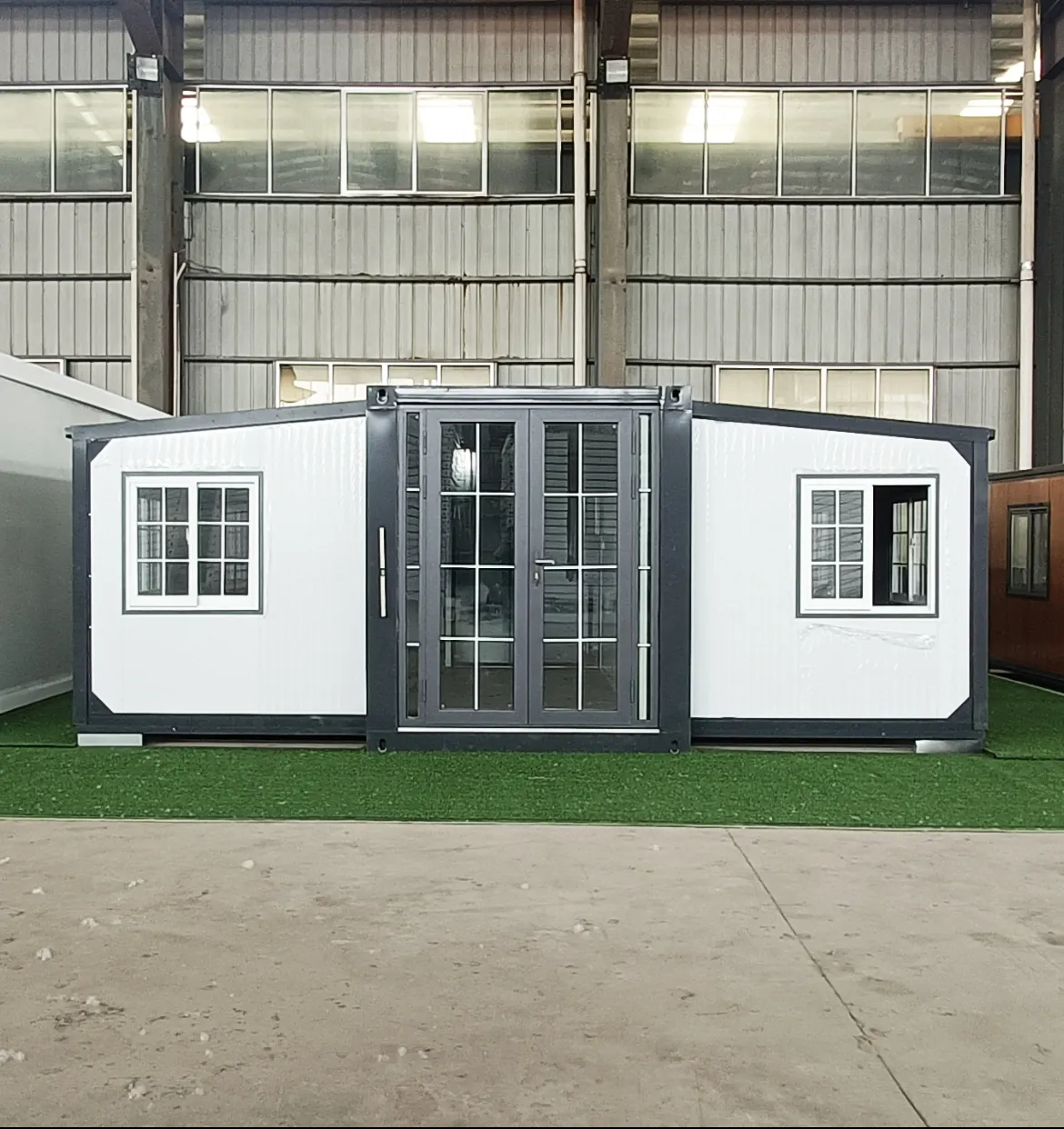 Casa modular portátil dobrável para edifício, 2 quartos, China, envio de 20 pés, recipiente dobrável expansível de 40 pés e outras casas