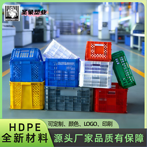 <span class=keywords><strong>ลัง</strong></span>พลาสติกหนา Shengxiang รูปทรงสี่เหลี่ยมผืนผ้า วัสดุ PE ทนทานต่อการตกกระแทก แข็งแรงสูง สำหรับใส่ผักและผลไม้ - Product Image 4