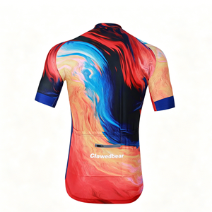 Race Fit Printed Summer <b>Cycling</b> Set Unisex Aero Cut Jersey Quick Dry Shock <b>Pad</b> <b>Shorts</b> Road Bike Competition Kit for Men Women - Product Image 4