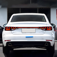 Luces Traseras LED Personalizadas CREULI, Dinámicas, Secuenciales, Ahumadas, Tipo Through-Type, Barra de Freno Trasera, Accesorios para Automóviles Audi A4 B9 17-24