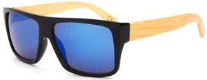 2025 support haut de gamme qualité bambou en bois recyclé moitié plastique <span class=keywords><strong>Pc</strong></span> lunettes de soleil nuances Holz Sonnenbrillen - Product Image 2
