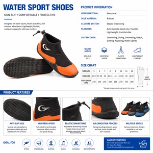 Scarpe Anfibie da 3mm in Neoprene, Stivali Subacquei, Calzini per Immersioni Libere, Rinforzati e ad Asciugatura Rapida per Immersioni in Acque Profonde - Product Image 4