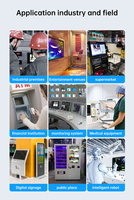 PC Mini Industri Murah Intel Celeron J1800/J1900 HD+VGA 6*USB 2*LAN 2*COM Komputer Mini Tanpa Kipas Opsional