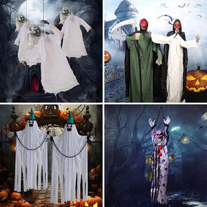 Décoration d'halloween commande vocale oscillante sorcière fantôme suspendu barre <span class=keywords><strong>de</strong></span> son rougeoyante chambre secrète maison hantée accessoires d'horreur - Product Image 2