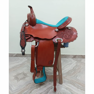 Selle de cheval western de qualité supérieure, en cuir durable, taille et logo personnalisables, prix de gros - HORZE N PET INTERNATIONAL - Product Image 1