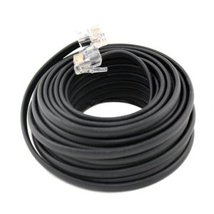 2m de cobre blindado 2 par gota de Rj9 Rj12 4p4c Rj11 macho <span class=keywords><strong>Cable</strong></span> de teléfono, <span class=keywords><strong>Cable</strong></span> de puente para teléfono fijo máquina de Fax - Product Image 3