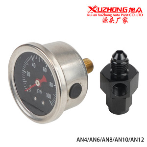เกจวัดแรงดันน้ำมันเชื้อเพลิง 0-100 Psi แบบอนาล็อก พร้อมอะแดปเตอร์ 1/8 Npt An4 12 ขั้วต่ออะลูมิเนียมสแตนเลส ใช้ทั่วไป - Product Image 5