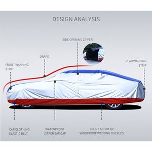 Xiangta Logo personnalisé barrière contre la pluie bâche de voiture extérieure étanche au soleil respirant bâche de voiture adaptée pour Dodge Charger 2006-2021 - Product Image 4