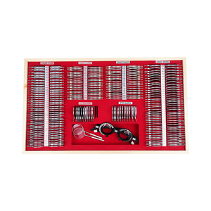 Kit de Diagnóstico Óptico Metálico JS-266B ROJO con Múltiples Lentes y Estuche Interior Rojo - Product Image 5