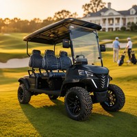 Carrito de Golf Eléctrico Todoterreno de 4 Plazas de Fábrica, Suspensión MacPherson, Faros LED, Carrito de Golf Todoterreno