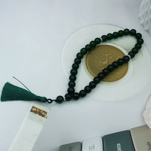 ลูกประคำแก้วใส 12 มม. 33 เม็ด ยี่ห้อ YASEEN สำหรับชาวมุสลิม พร้อมพู่ห้อยสวยงาม ขายส่ง - Product Image 1