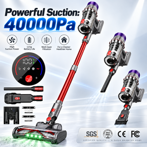 650W Cordless Stick Vacuum Cleaner 40000Pa 250AW Brushless Motor 1.2L Dust Cup HEPA Filter Lightweight for Home Pet Hair - Product Image 1