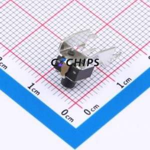 K2-1102BG-F4CW-01 Tactile Switch Through hole Component THT Switch Single Pole Single Throw Round Button 2.5N Right Angle Insert - Product Image 2