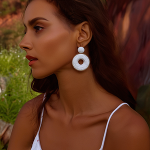 E295-E150-0500B Fashion Drop Earrings - Product Image 3