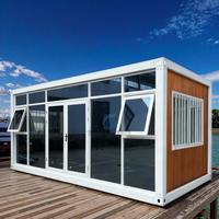 Maison préfabriquée en acier de 20 pieds, Australie, maison mobile compacte en kit avec un design moderne, caractéristiques pliables et respirantes