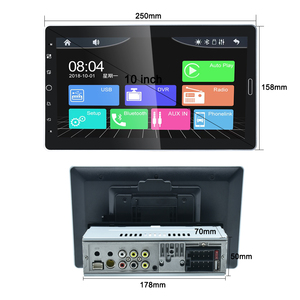 Topsource 1din đài phát thanh xe HD máy ảnh autoradio đa phương tiện Máy nghe nhạc FM USB Màn hình cảm ứng Carplay <span class=keywords><strong>Android</strong></span> Auto MP5 Máy nghe nhạc - Product Image 6