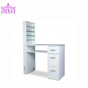 Mesa de manicura de salón multifuncional de madera moderna al por mayor, MESA DE MANICURA, colector de polvo, <span class=keywords><strong>escritorio</strong></span> de manicura <span class=keywords><strong>profesional</strong></span> con ventilador - Product Image 1