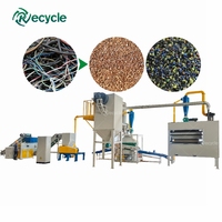 Granulateur de fil de cuivre de type sec, petite taille, pour le recyclage des câbles usagés et la séparation du cuivre du plastique