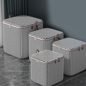 กระเป๋าเก็บของผ้าขนาดใหญ่ RTS แบบคละขนาด 80L/100L/140L/180L สำหรับเก็บผ้าห่ม เสื้อผ้า กล่องเก็บของในห้องนอน กระเป๋าเดินทาง - Product Image 2