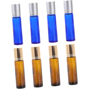 Offre Spéciale du Canada 4ml 6ml 8ml 10ml bouteille transparente à bille en verre pour les soins de la peau avec bille d'acier - Product Image 1