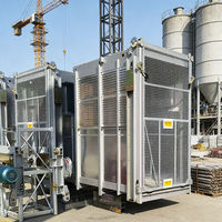 Monte-charge Électrique de Chantier 2x2000kg Capacité de Charge Anti-Corrosion Cage Galvanisée Moteur Pompe Haute Efficacité pour Conditions Difficiles