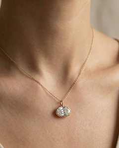 New Listing Lady <b>Statement</b> Lab Grown Oval Cut Diamond IGI Certified Pendant Jewelry Set 14K Gold Luxe York Chain <b>Necklace</b> - Product Image 3