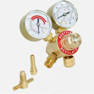 Solid brass oxygen and acetylene pressure regulator <b>welding</b> <b>kit</b>, pressure reducer suitable for Victor torch cutting. - Product Image 3