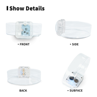 Longstargift Nouvelle Mode Montres de Soirée LED Modernes à Commande Vocale avec Logo Personnalisé Bracelet en TPU