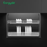 Kangyale Armoire de cuisine automatique Armoire murale de levage à commande vocale Ascenseur électrique Panier à tirer Panier à vaisselle Ascenseur Panier