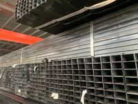 Tubo Cuadrado de Acero al Carbono para Andamios, Estructura de Invernadero, Tubo Cuadrado Soldado, Tubo de Acero Laminado en Caliente